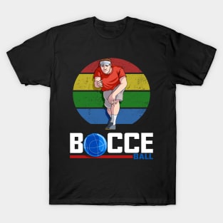 Bocce Ball Italian Bowling Bocci Player Vintage T-Shirt